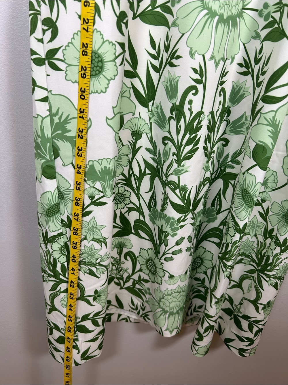 Mestiza New York Adria Green Ivory Floral Pocketed Midi Column Dress NWT - Picture 11 of 15